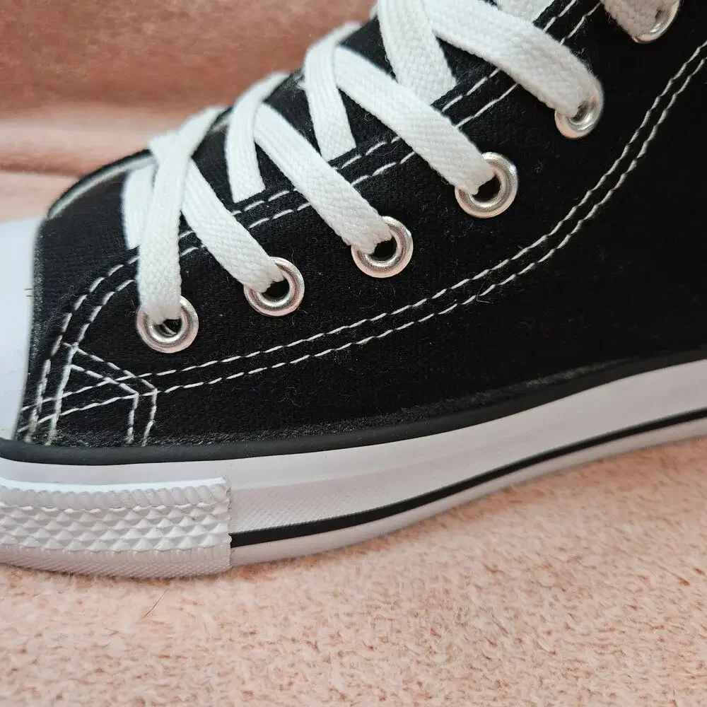 Converse Chuck Taylor All Star Black High-Top Canvas Sneakers M 4.5/W 6.5